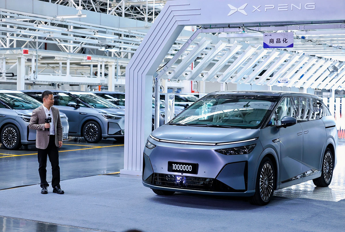 XPENG feiert 1 Million produzierte Elektroautos