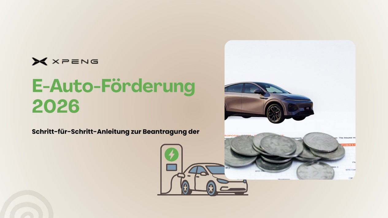 XPENG Elektroauto beim Ladevorgang – Informationen zur E-Auto Förderung 2026