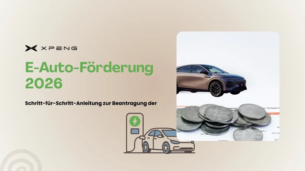 XPENG Elektroauto beim Ladevorgang – Informationen zur E-Auto Förderung 2026